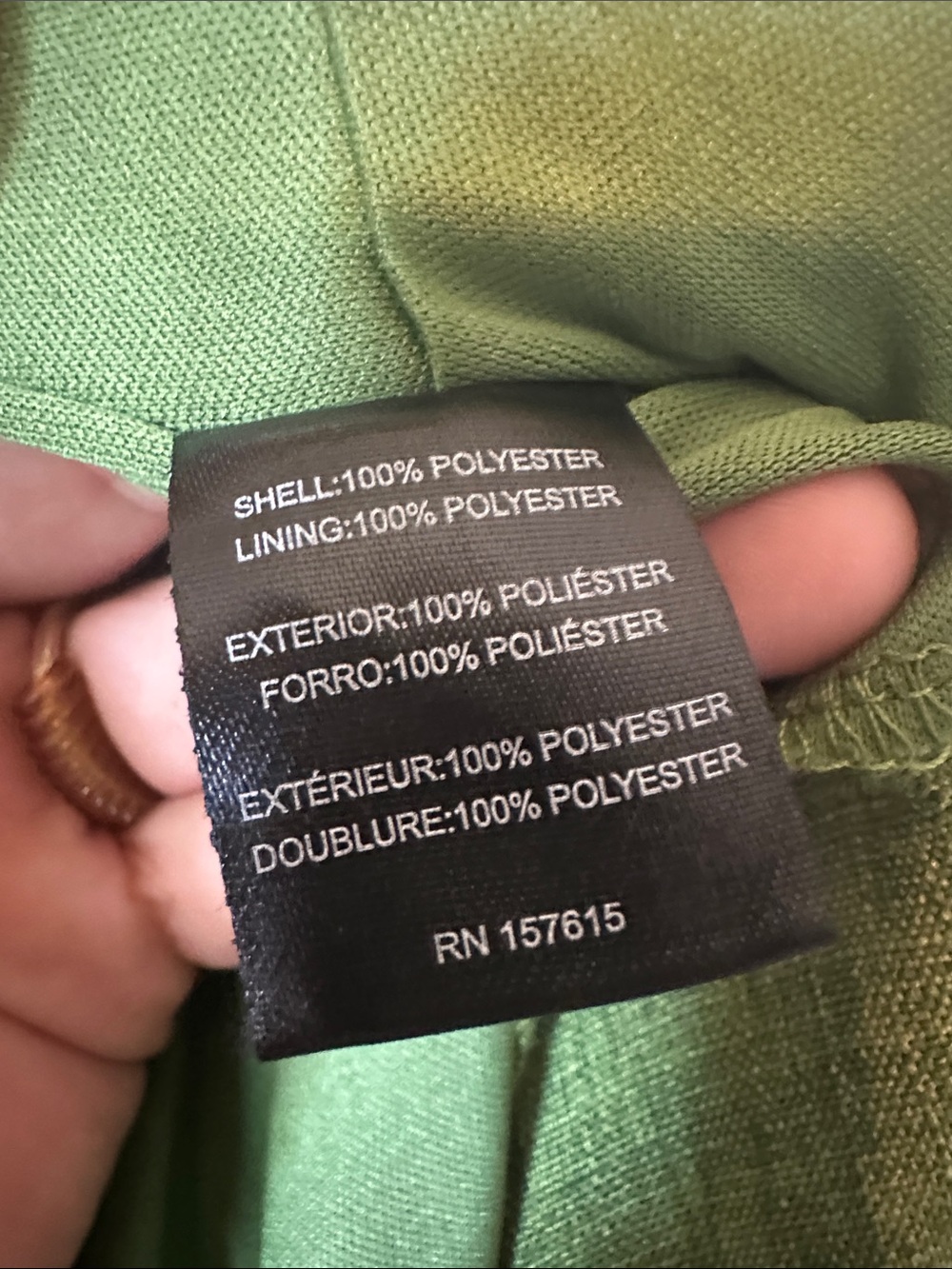 Tahari Vintage Green Flutter-Sleeve Tie Waist Jumpsuit Women's 10 - Picture 7 of 7